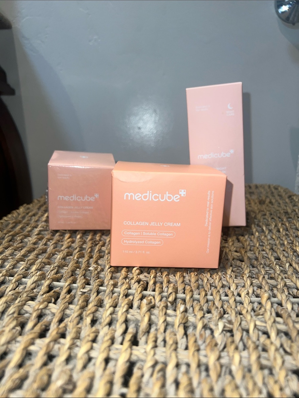 Medicube bundle collagen Night Mask 2.53oz collagen jelly cream 1.69oz & 3.71oz